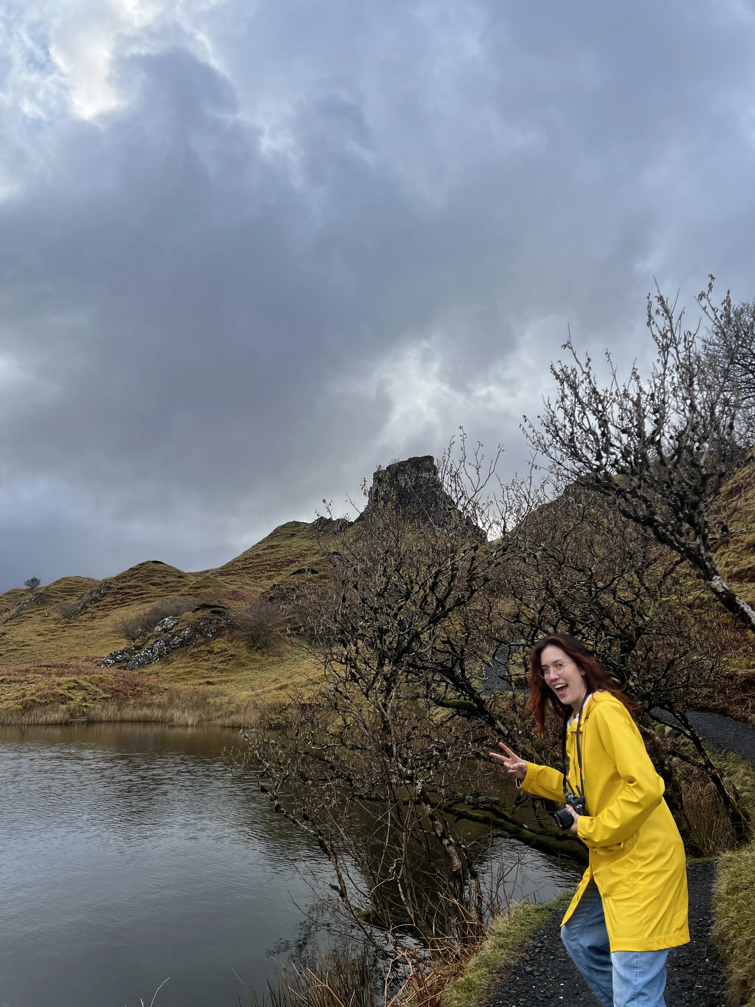 Talli at the Fairy Glen on the Isle of Skye